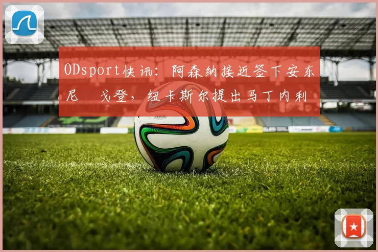 ODsport快讯：阿森纳接近签下安东尼・戈登，纽卡斯尔提出马丁内利交换条件_交易_球员_谈判