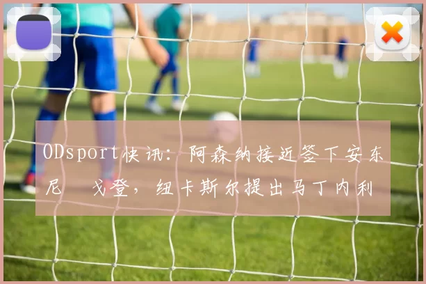 ODsport快讯：阿森纳接近签下安东尼・戈登，纽卡斯尔提出马丁内利交换条件_交易_球员_谈判