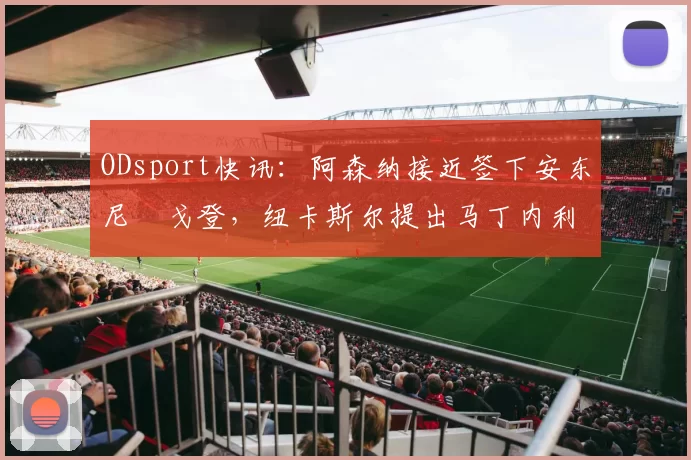 ODsport快讯：阿森纳接近签下安东尼・戈登，纽卡斯尔提出马丁内利交换条件_交易_球员_谈判
