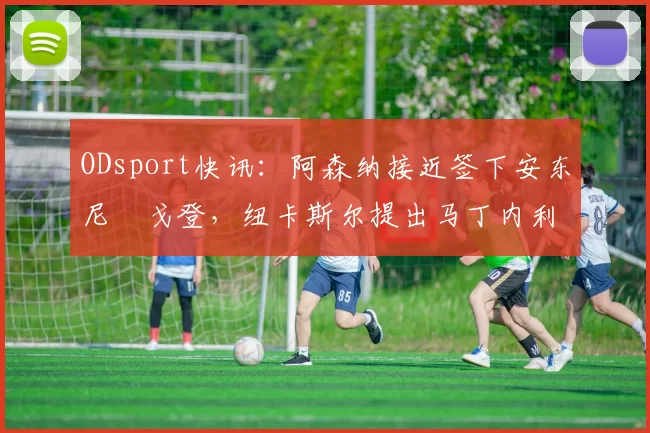 ODsport快讯：阿森纳接近签下安东尼・戈登，纽卡斯尔提出马丁内利交换条件_交易_球员_谈判