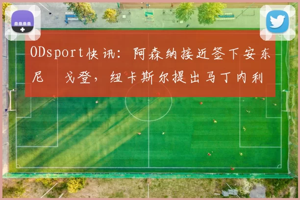 ODsport快讯：阿森纳接近签下安东尼・戈登，纽卡斯尔提出马丁内利交换条件_交易_球员_谈判