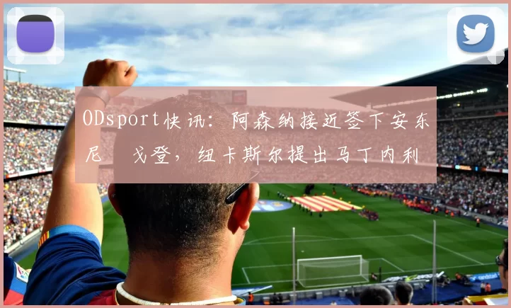 ODsport快讯：阿森纳接近签下安东尼・戈登，纽卡斯尔提出马丁内利交换条件_交易_球员_谈判